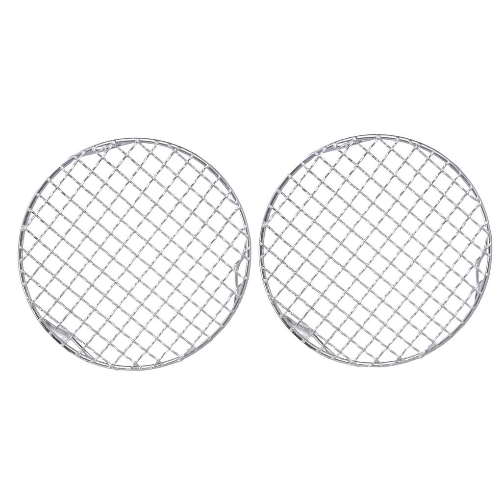 Stainless Steel Round Baking Rack Outdoor BBQ Accessories Easy Cleaning Suitable for Grilling Roasting and Cooling