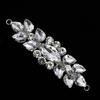 Eye-Shaped Rhinestone Floral Glass Embellishments for DIY Wedding Dress Decor