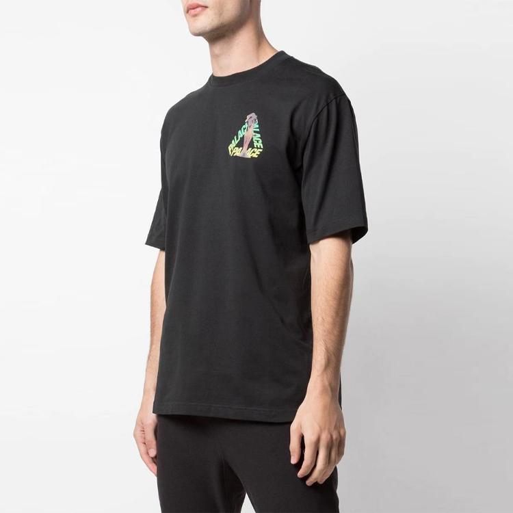 Palace Rolls P3 Gradient Triangle Print Short Sleeve Tee Unisex Tops Black P17TS131T
