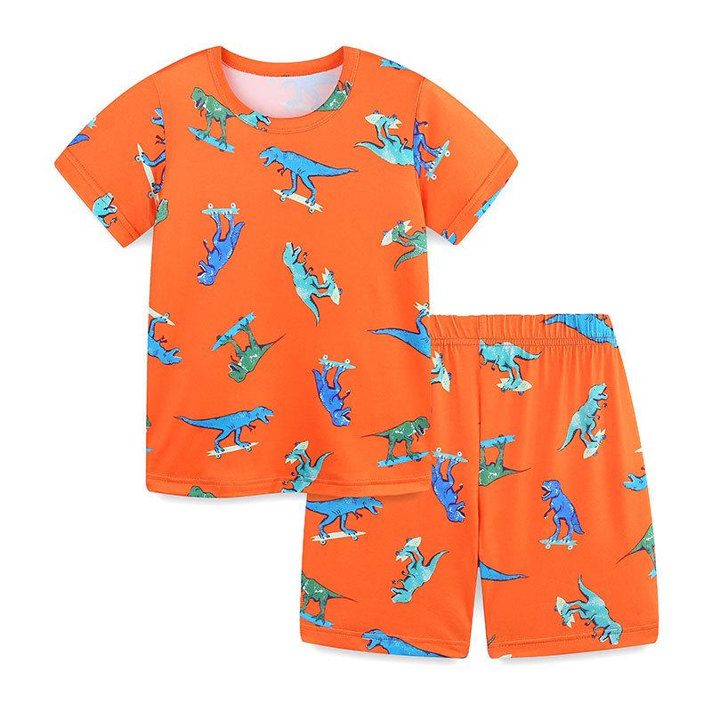 European & American Children's Casual Summer 2-Piece Home Wear Set: Fashion Shorts for Boys