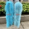 2M Red Ostrich Feathers Boa 1-10Ply Thick Natural Feather Shawl for Wedding Clothing Decoration Sewing Plumes Crafts Accessory