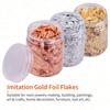 5g Per Color Imitation Gold Foil Flakes 3 Bottles Metallic Foil Flakes for Resin Jewelry Making Nails Art Painting DIY