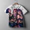 Y2K KPop Demon Hunters Kids T-shirt Cartoon Figure Printed Tops Tees Boys Girls Casual Short Sleeve Tshirt Children's Clothing