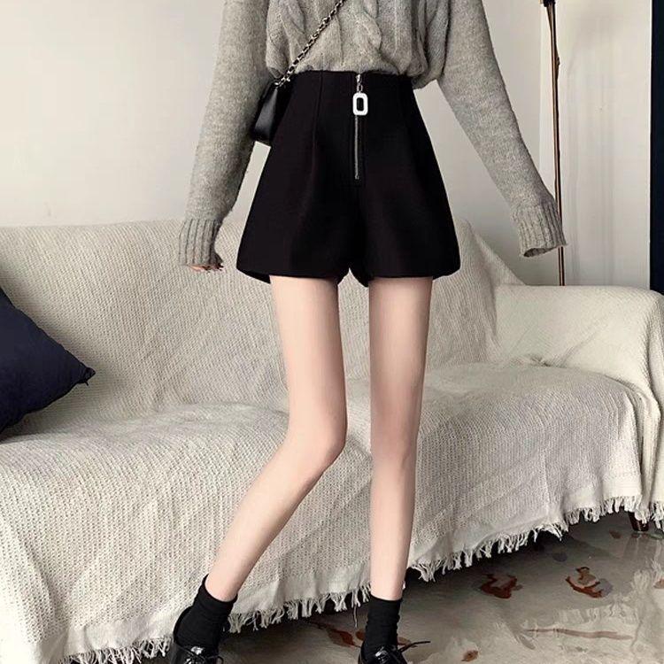 High Waist Slim Fit Zipper Shorts - Wide Leg Casual Summer 2026