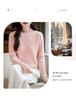 Women's High Neck Cashmere Wool Sweater, 2025 Edition - Thickened White Knitwear for Autumn and Winter