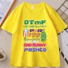 Bad Bunny DTMF World Tour T Shirt Unisex Women Short Sleeve Tshirt Casual Round Neck Printed Tshirt Comfortable Streetwear