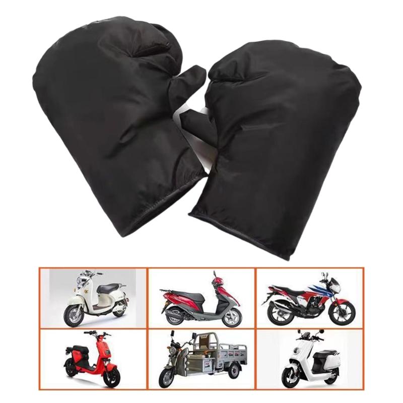 1Pair Windproof Riding Gloves Thicken Handlebars Gauntlets Handlebars Muffs Winter Hand Muffs Handlebars Thermals Gloves