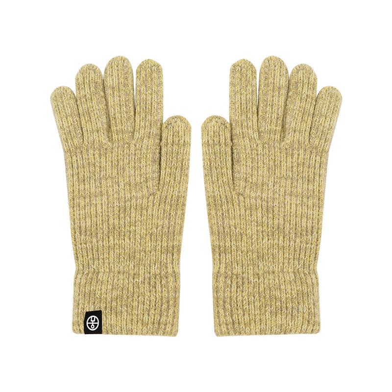 Winter Fingerlose Strickhandschuhe Herren Outdoor Reit- Skihandschuhe Herren Mehrfarbige Thermohandschuhe Damen