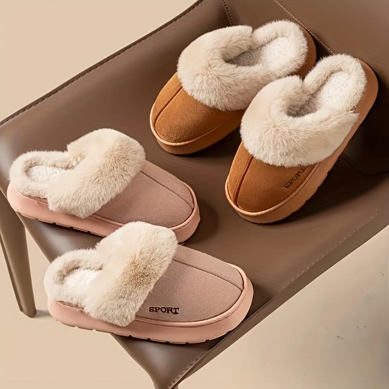 Comfortable Women's Indoor/Outdoor Faux Slippers Soft EVA Sole Plush Lining Winter Indoor/Outdoor Sports Boots