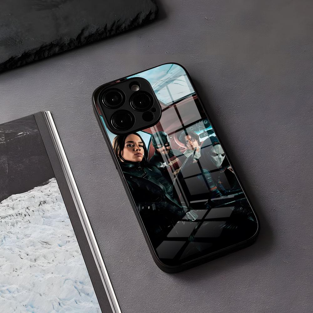 

Spuerhero T-Thunderbolts Phone Case For IPhone 17 Air 16 E Pro Max 15 14 13 Mini 12 Pro 11 Max Plus Black Glass Cover iPhone17