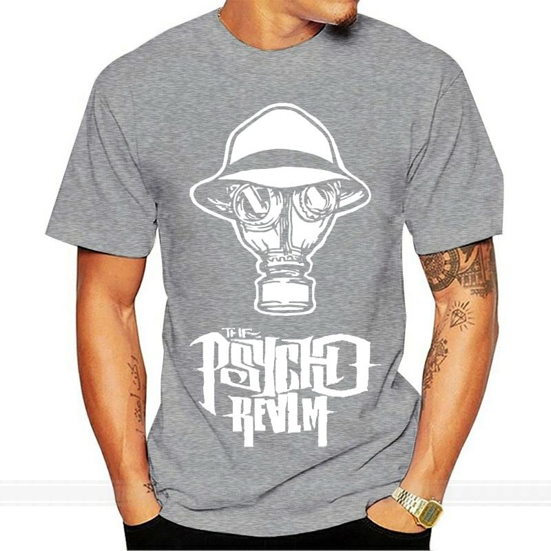 Mens The Psycho Realm Tshirt Cotton Tshirt Men Summer Fashion Tshirt Euro Size