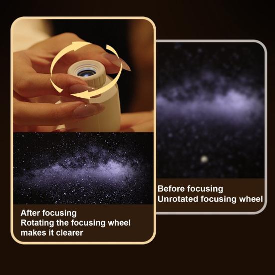 Star Projector Night Light, Voice & Touch Control Nebula Starry Sky Lamp, USB Atmosphere Light for Bedroom Car Ceiling