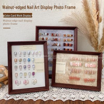 High-End Duplex Wood Grain Nail Art Display Board