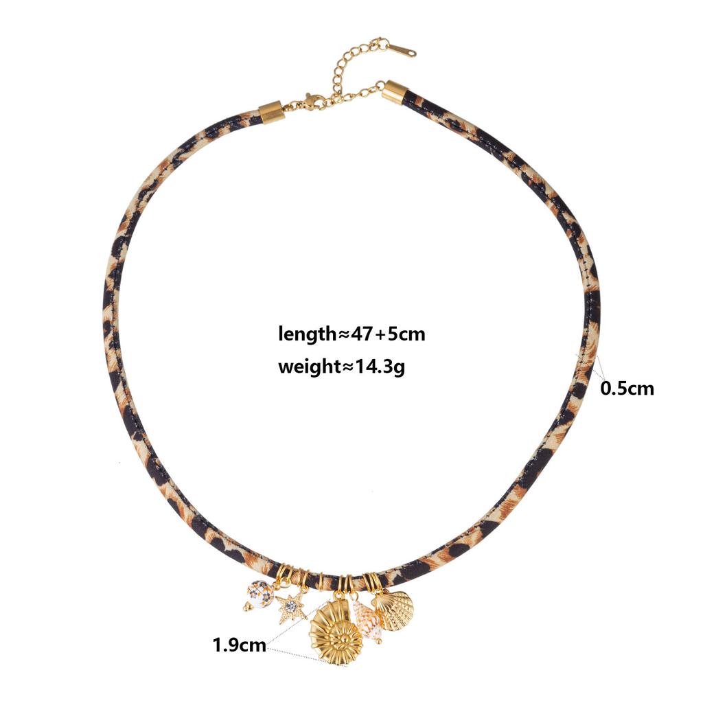 Gold Color Heart Bow Evil Eye Fish Star Pendant Necklace for Women Bohemian Style Colorful Cloth Choker Summer Beach Jewelry