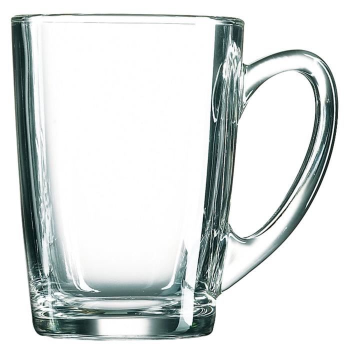 Kopp Luminarc New Morning Frokost Gjennomsiktig glass (320 ml) (6 Enheter)