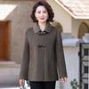 Stylish Slim Fit Double-Sided Woolen Coat for Middle-Aged Women - Versatile Autumn/Winter Wear