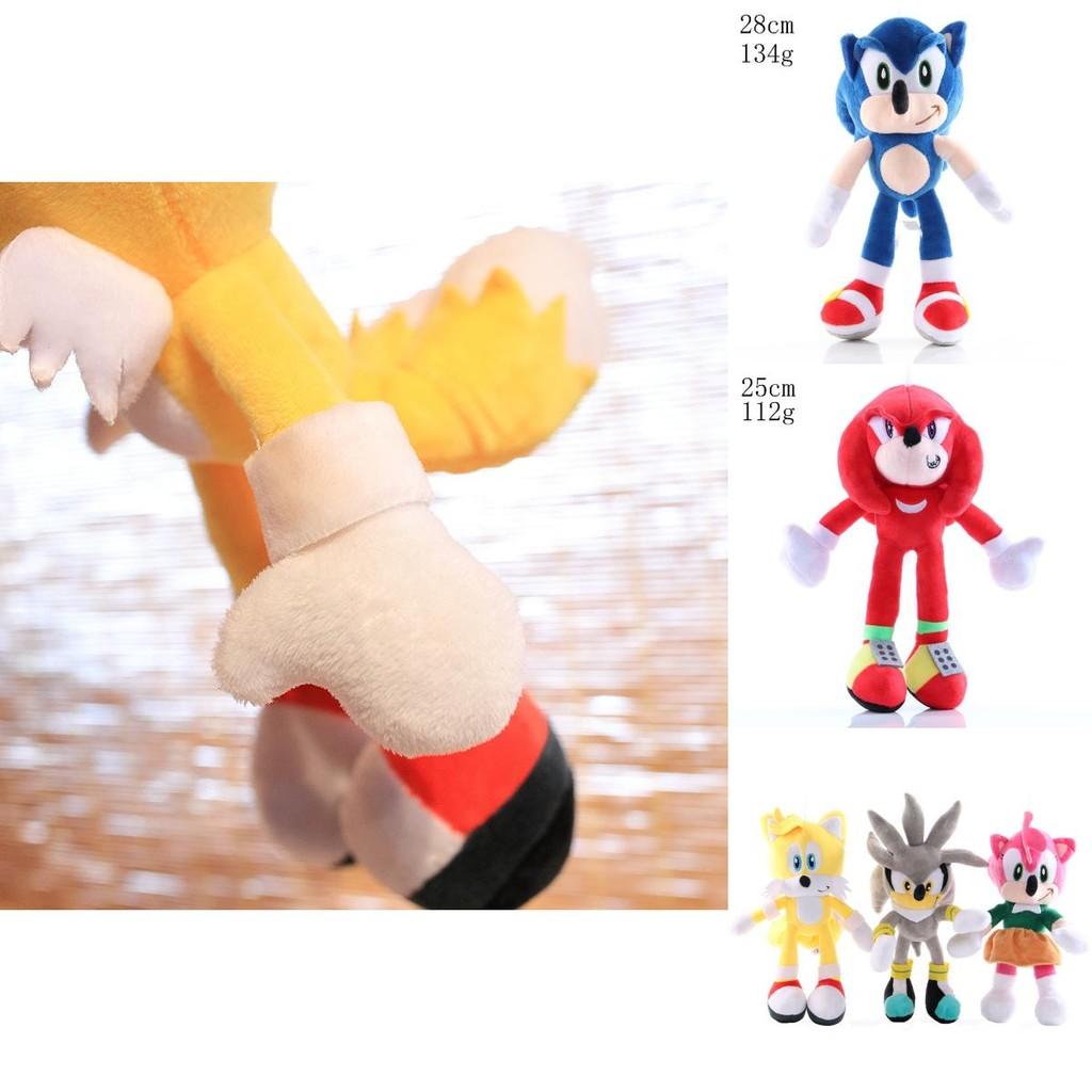 Adorable 28cm Sonic The Hedgehog Shadow Amy Rose Knuckle Tail Plush Toy For All Ages