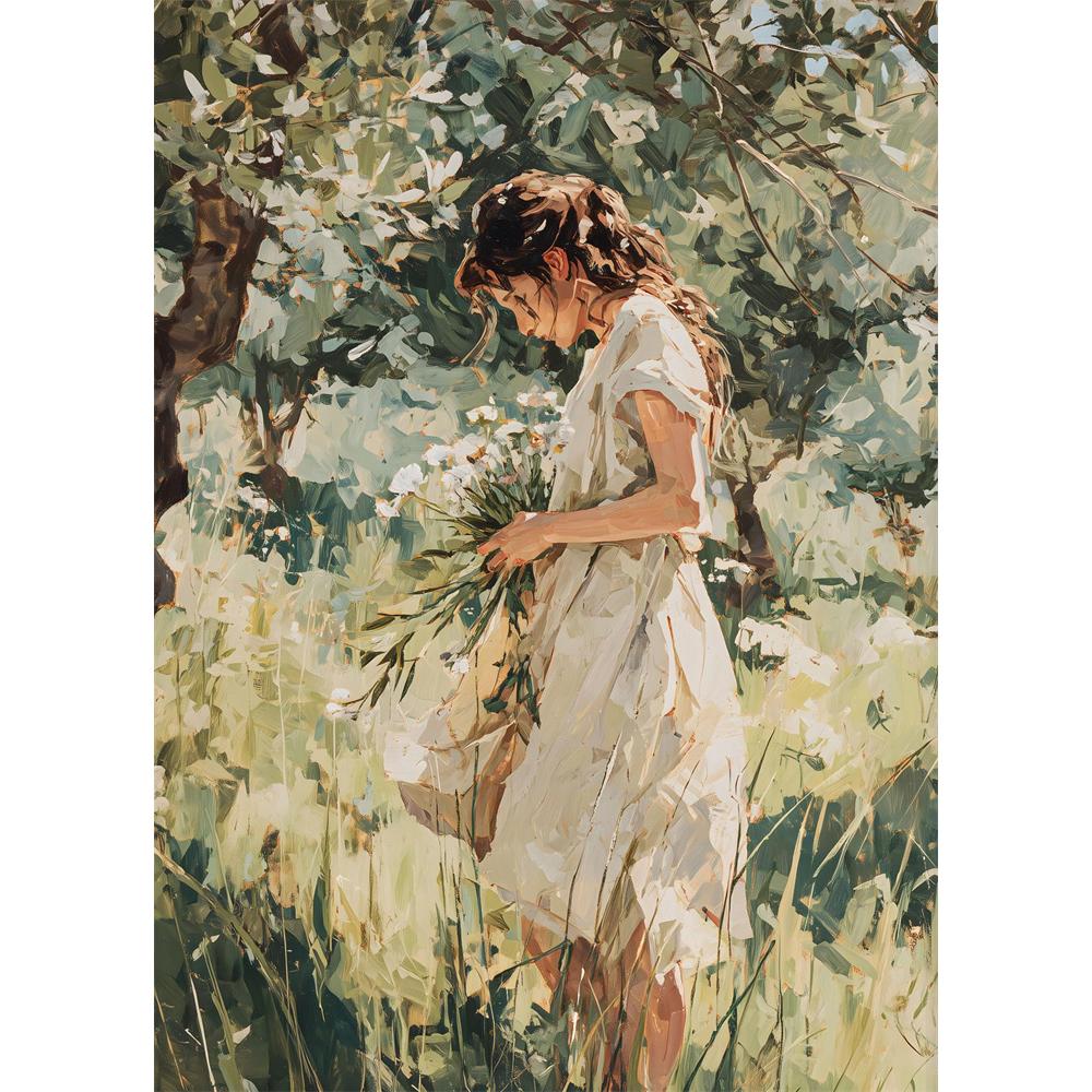 5D Diy Diamond Painting Cross Stitch Embroidery Classic French Manor NobleWoman Full Round Drill Home Decor Wall Art Gift