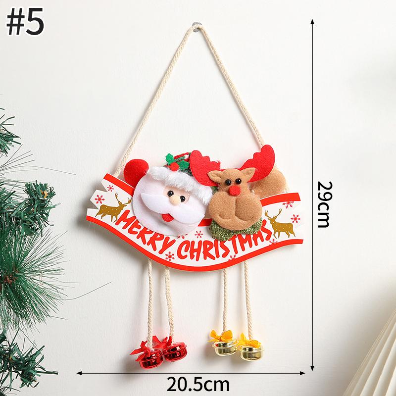 Hanging Christmas Decoraitons Home Wall Decoraitons New Year 2025 Room Decor Santa Claus Ornament for Home Navidad