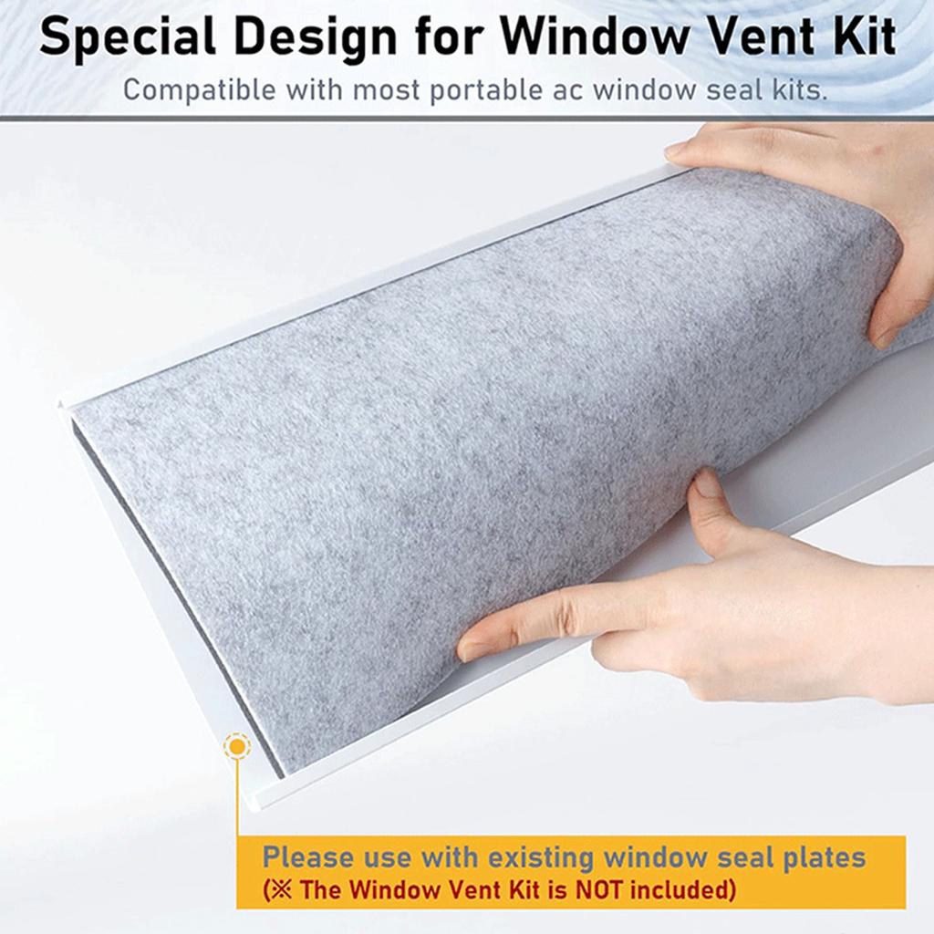 Pack of 3 Air Conditioning Window Insulation Foam Boards with Adhesive for Air Conditioning Sealing Set Noise Reduction
