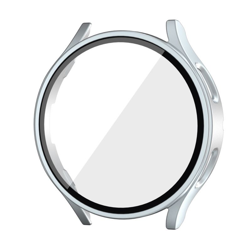 

Подходит для Samsung Galaxy Watch7/6/5/4 Fe Матовый чехол Закаленная пленка Интегрированный чехол Полная защита Защитный чехол Samsung Galaxy Watch5/4 [40mm]] Silver