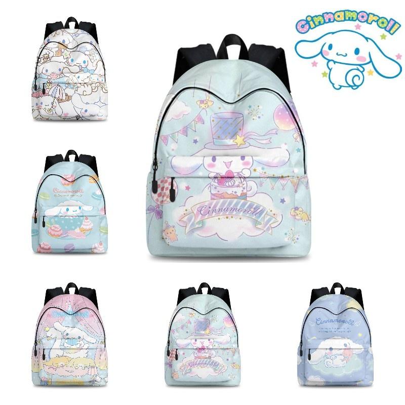 Elegante Set Zaino Cinnamoroll Per Viaggi di Lavoro Materiale in Poliestere Traspirante e Resistente