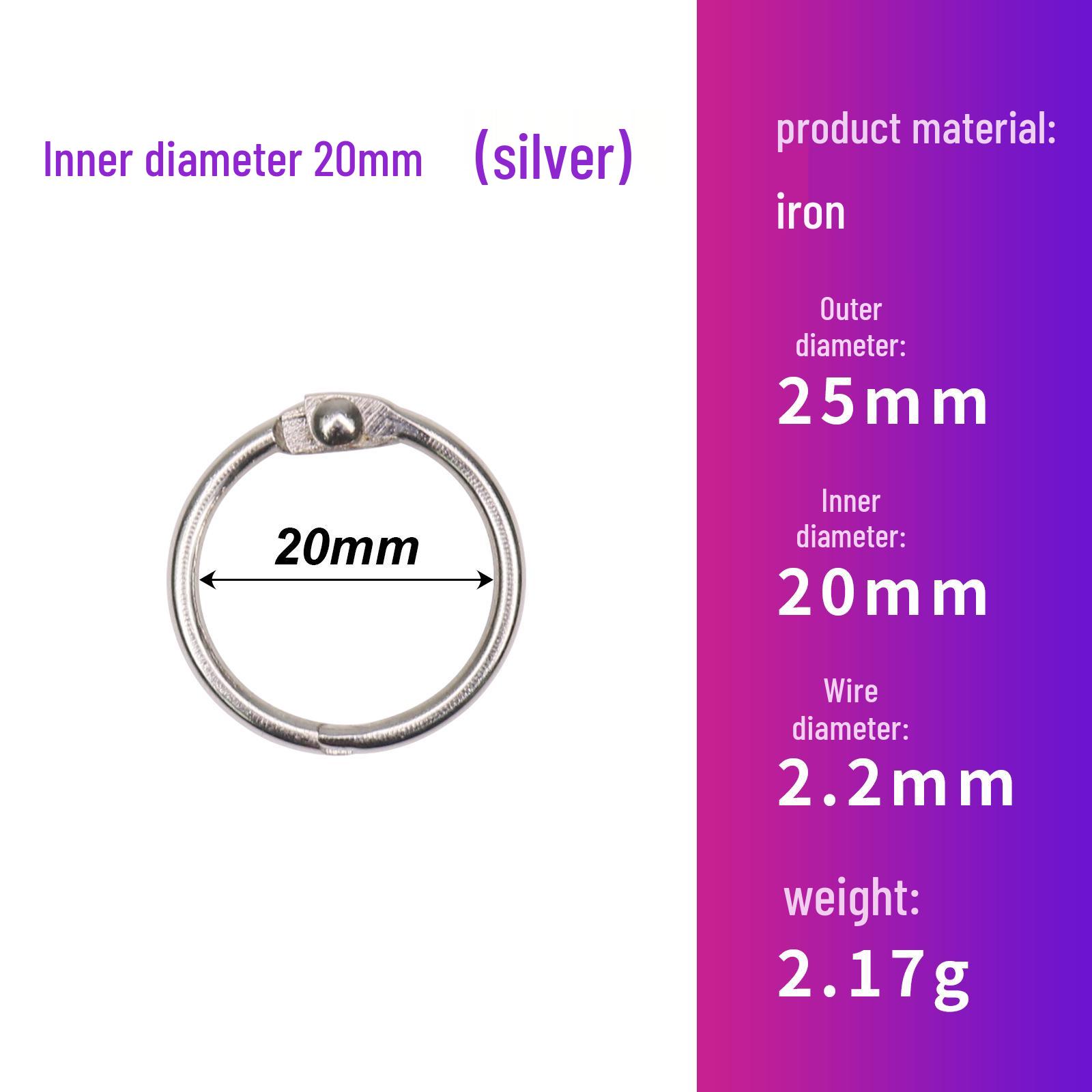 

Round Metal Jump Ring for DIY Binders and Calendars - Detachable Book Ring