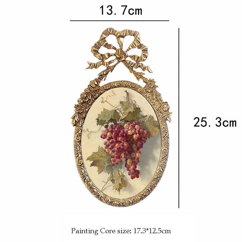 European Vintage Metal Mirror Wall Mounted