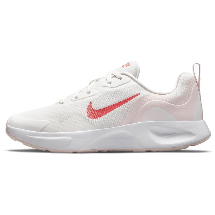 Nike Wearallday Comfortable Fashionable Fabric Durable Breathable Low-Top Running Shoes Women Sneaker Light-Pink White CJ1677-105