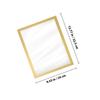 Golden A4 Magnetic Photo Frame Pvc Picture Holder For Certificate Business License Display Wall Decor Office Home