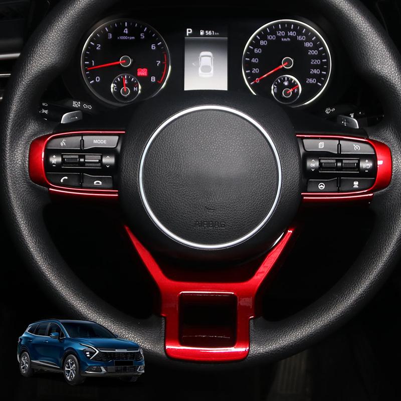 Car Steering Wheel Button Cover Frame In ABS Plastic Suitable for Kia Sportage NQ5 -2025 Interior Accessories
