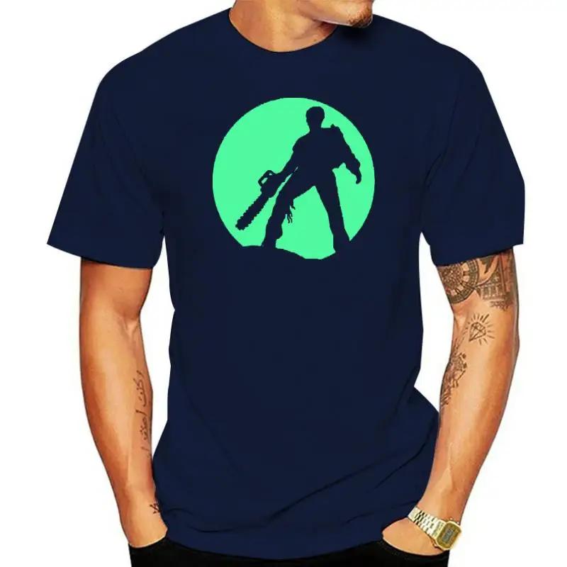 Evil Dead Chainsaw Tribute Glow In the Dark T-shirt Men T Shirt