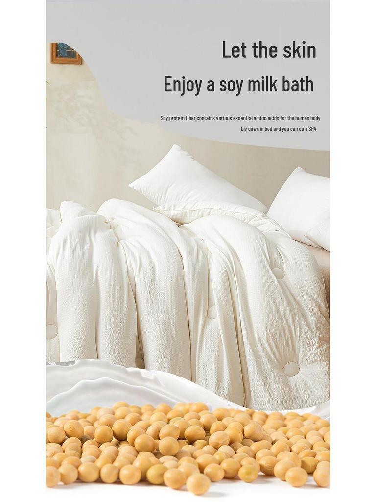 Thickened Soybean Fiber Quilt: Warm, Universal Winter Bedding