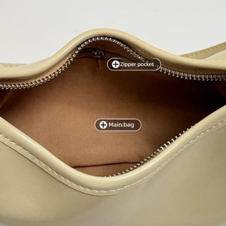 Glossy crescent underarm bag women's shoulder bag