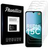 Tempered Glass - PHONILLICO - Xiaomi Redmi 15C 4G - Pack of 4 - Scratch-resistant - Transparent