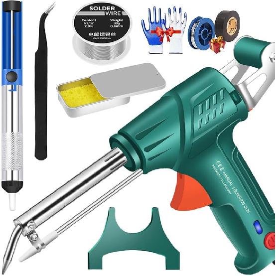 Internally Heated Industrial Laser Welding Tools, Multi-Function Soldering Iron Soldering Gun Set, 60 W-110 V Soldering Iron Gun, for Electronics