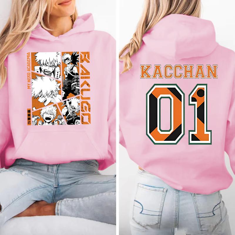 New Anime Bakugou Katsuki Printed Hoodie For Women Men Fashion Autumn Winter Pullover Unisex Creative Personalized Sweatshirts