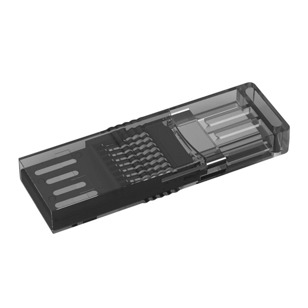 2 in 1 Card Reader OTG Adapter USB 2.0 Card Reader Secure Data Transfer Dual TF Ports Card Reader High Speed for PC Laptop Phone