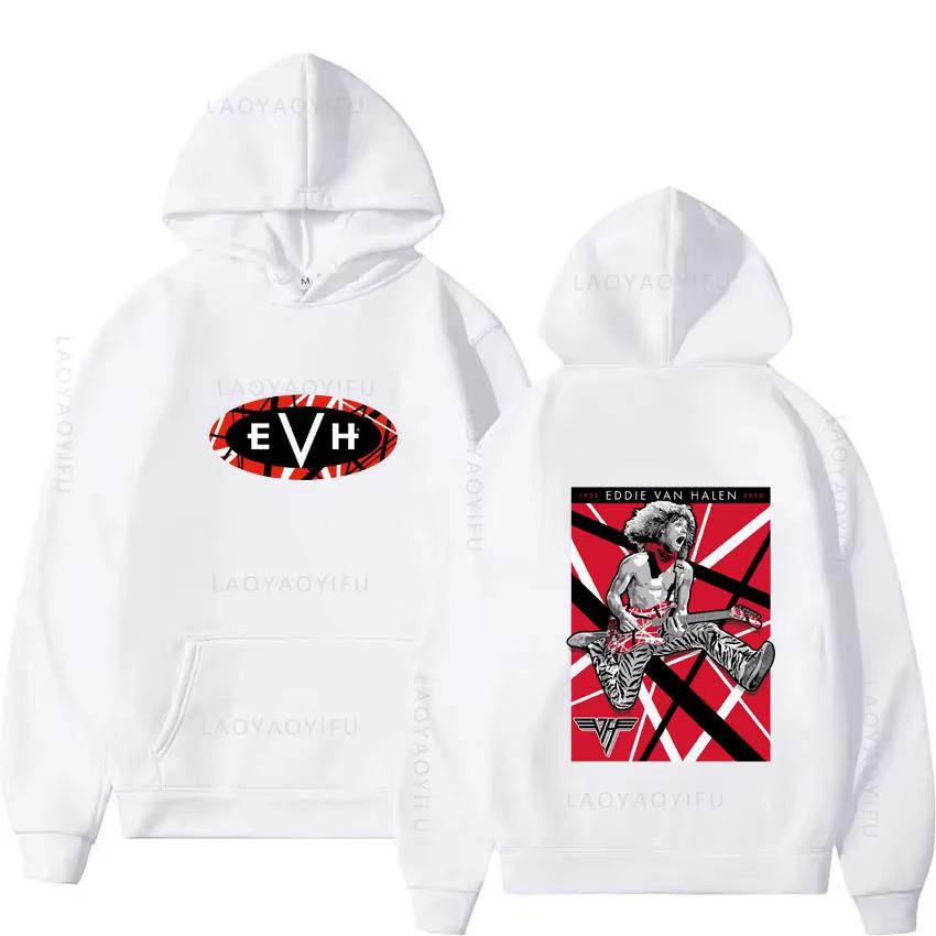 Eddie Van Halen Evh Theme New Hoodies and Sweatshirts Men & Essentials Hoodie Graphic Y2k Men's Clothing Hooded Shirt Autumn