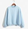 Nine-Color Korean Style Women's Winter Stand Collar Thick Pullover Sweatshirt