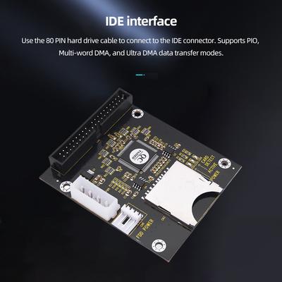 SD To 3.5 Inch IDE SSD Memory Card 44Pins SD To 2.5 Inch IDE 44Pins Memory Expansion Card 5V Adapter Card for PC Computer