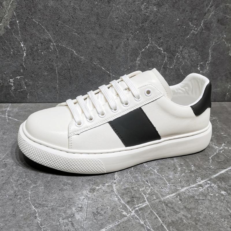 Leather men's shoes board shoes spring and autumn casual little white shoes cowhide European goods versatile breathable soft sole driving four seaso