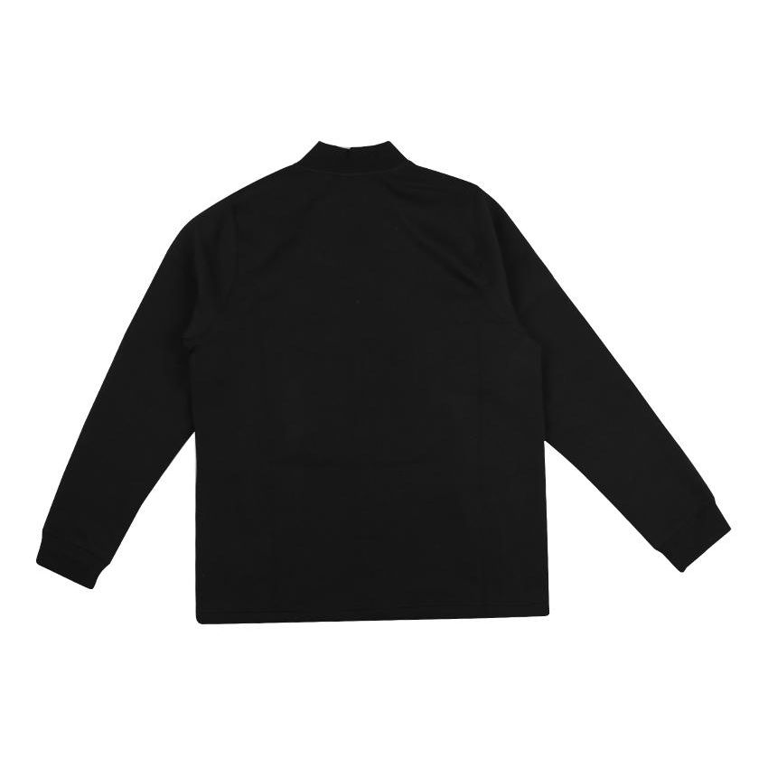 Li Ning CBA Series Elite Logo Print Stand Collar Long Sleeve Cardigan Sweatshirt Men Sweatshirt Black AWDTD29-1