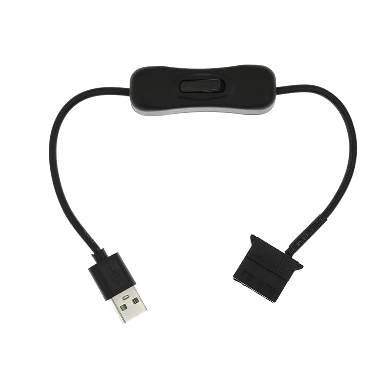 USB to 4-Pin Molex 5V USB Case Fan Power Supply Cable for Computer 11.8'' 30cm