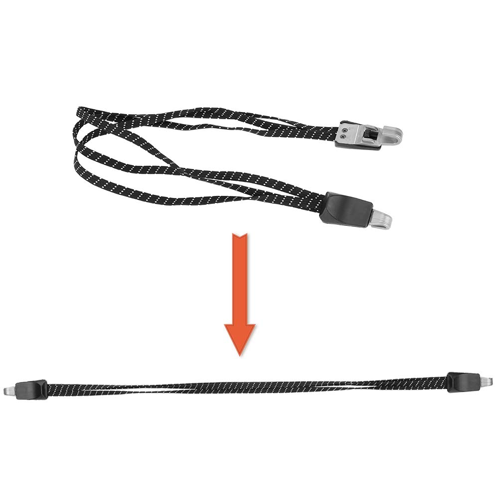 VGEBY Bicycle Luggage Rope, Cargo Bands, Elastic High Strength, Elastic Hook, Prevent Luggage Drop