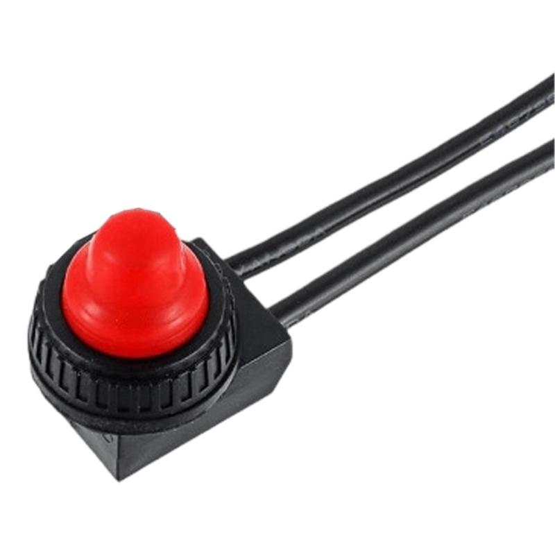 Plastic Shell Auto Locking Switchs Press Type Connector Waterproof Dustproof LED Lighting Push Button Switches Enduring