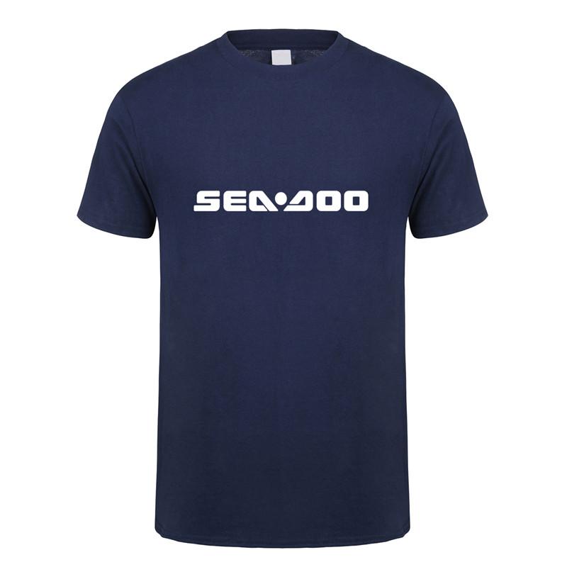 Seadoo T Shirts Summer Short Sleeve Cotton Sea Doo Seadoo Moto Tshirt Unisexs Tshirt Tops Tees Lh079