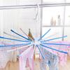 Multifunctional Umbrella Drying Rack,Baby Diaper Hanging Clothes Hanger with Windproof Clip, Home Foldable Racks for Towel Socks