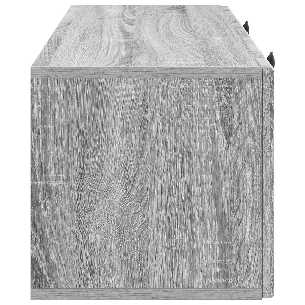 Wall Mounted TV Cabinet Grey Sonoma 78.5 X 31 X 30 Cm