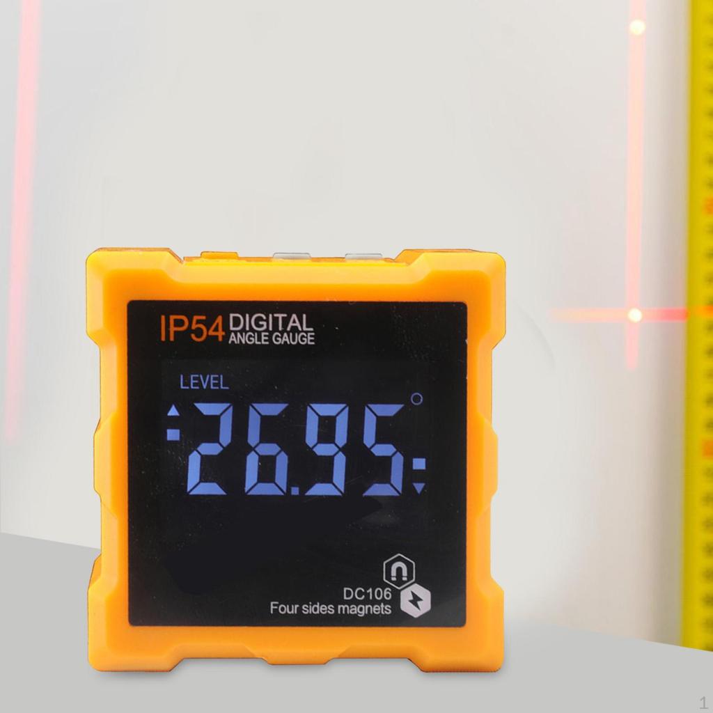 Digital Inclinometer Angle Gauge Meter Electronic Level LCD Display Waterproof Compact Measuring